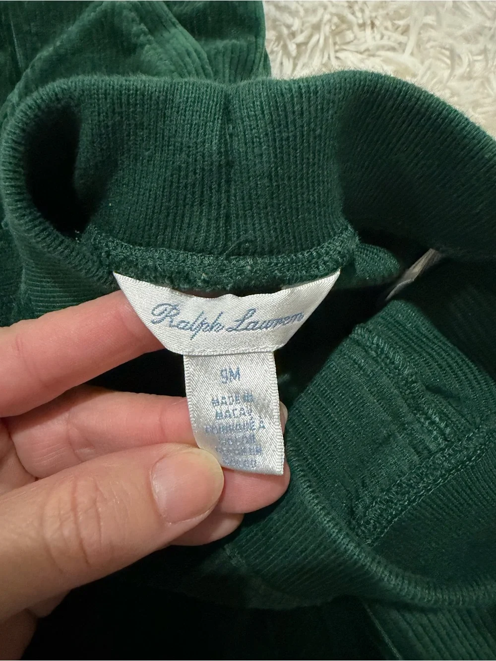 Polo Ralph Lauren Baby 2-Pc. Corduroy Jacket & Pants Set - Size 9 Months